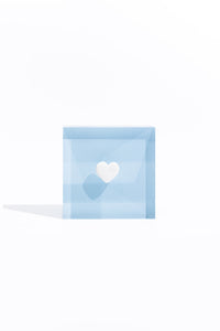 I Heart You - Blue Acrylic Block