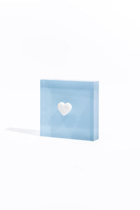 I Heart You - Blue Acrylic Block