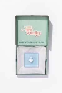 Noteworthy Angel - Blue Acrylic Block