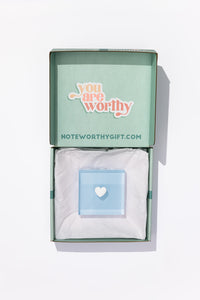 I Heart You - Blue Acrylic Block