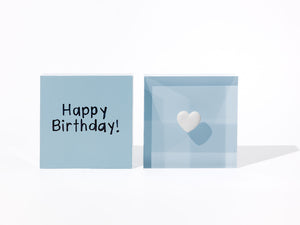 I Heart You - Blue Acrylic Block