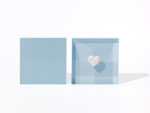 I Heart You - Blue Acrylic Block