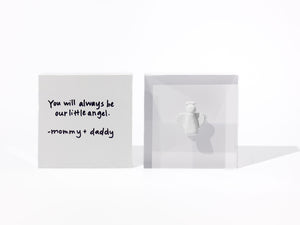 Noteworthy Angel - White Acrylic Block