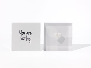 I Heart You - White Acrylic Block