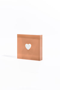 I Heart You - Pink Acrylic Block