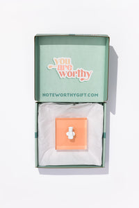 Noteworthy Angel - Pink Acrylic Block