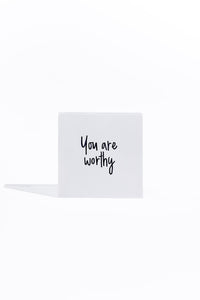 I Heart You - White Acrylic Block